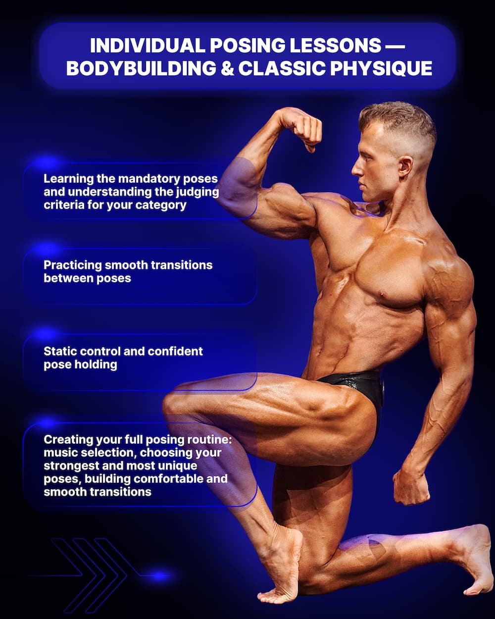 INDIVIDUAL POSING LESSONS - BODYBUILDING & CLASSIC